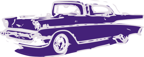 Purple Classic Car Clipart
