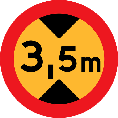 3.5 M Traffic Road Sign Clipart