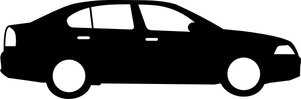 White Cars Vector In Open Office Drawing Clipart