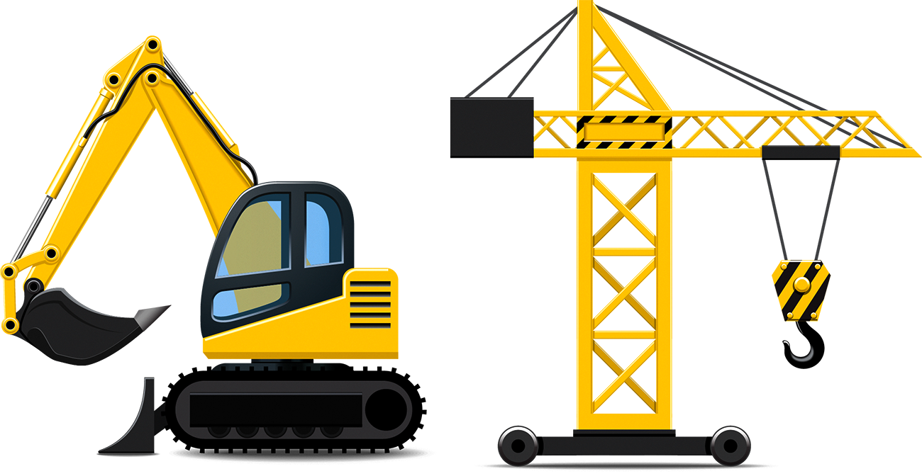 Heavy Car Equipment Engineering Construction Truck Architectural Clipart