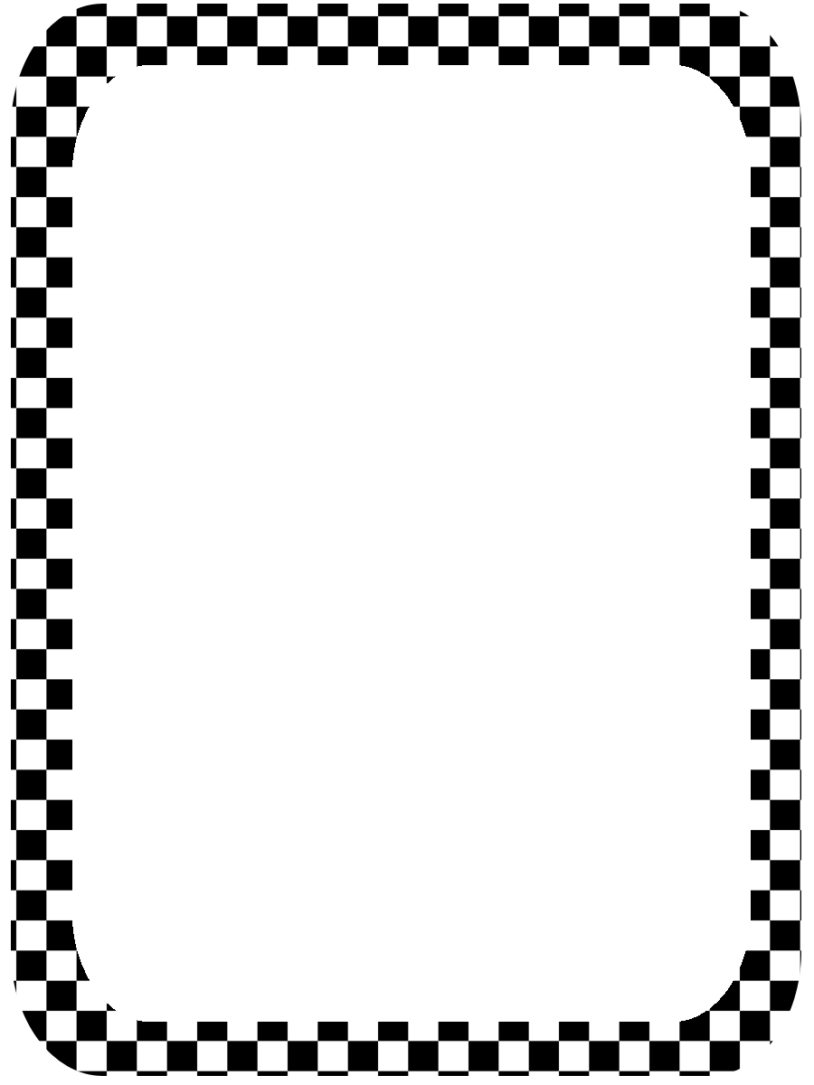 Checkered Car Racing Flags Auto Border Clipart