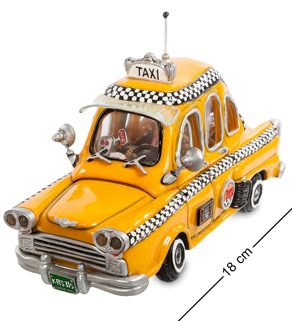 Compact City Classic Car Taxi Model Clipart