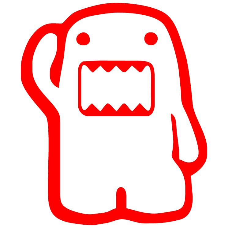 Domo Car Sticker Domestic Japanese Decal Market Clipart