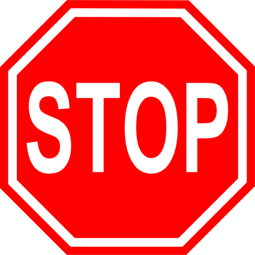 Stop Signal Road Sign Clipart