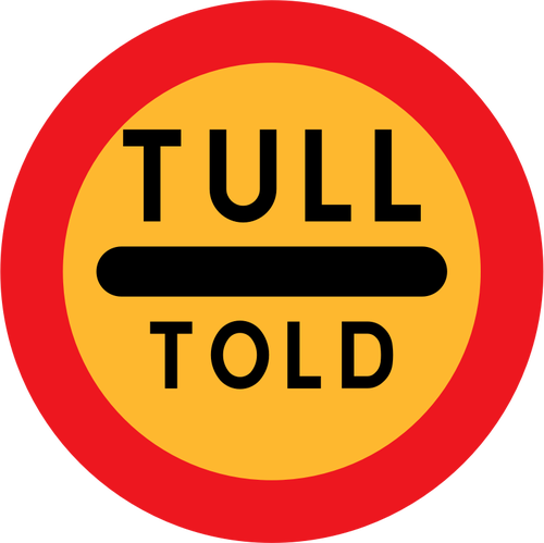 Tull Told Road Sign Clipart