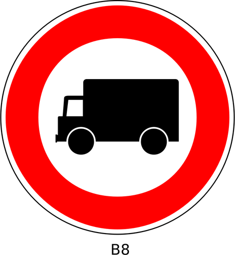No Lorries Traffic Order Sign Clipart