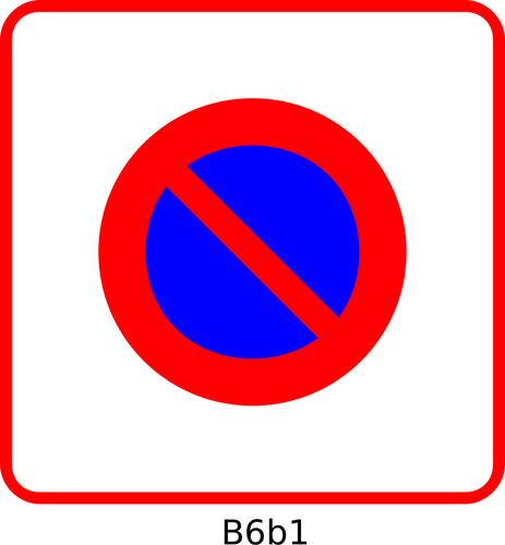 No Parking Zone Square Traffic Roadsign Clipart