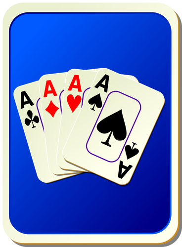 Blue Playing Card Back Clipart