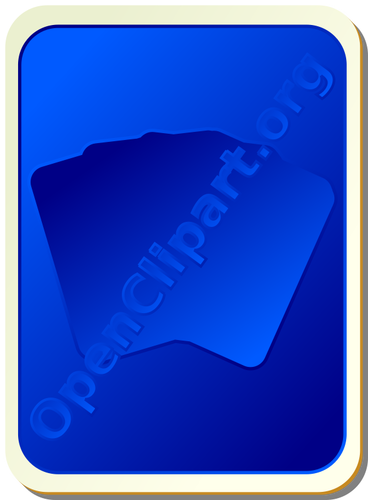 Back Of Blue Playing Card Clipart