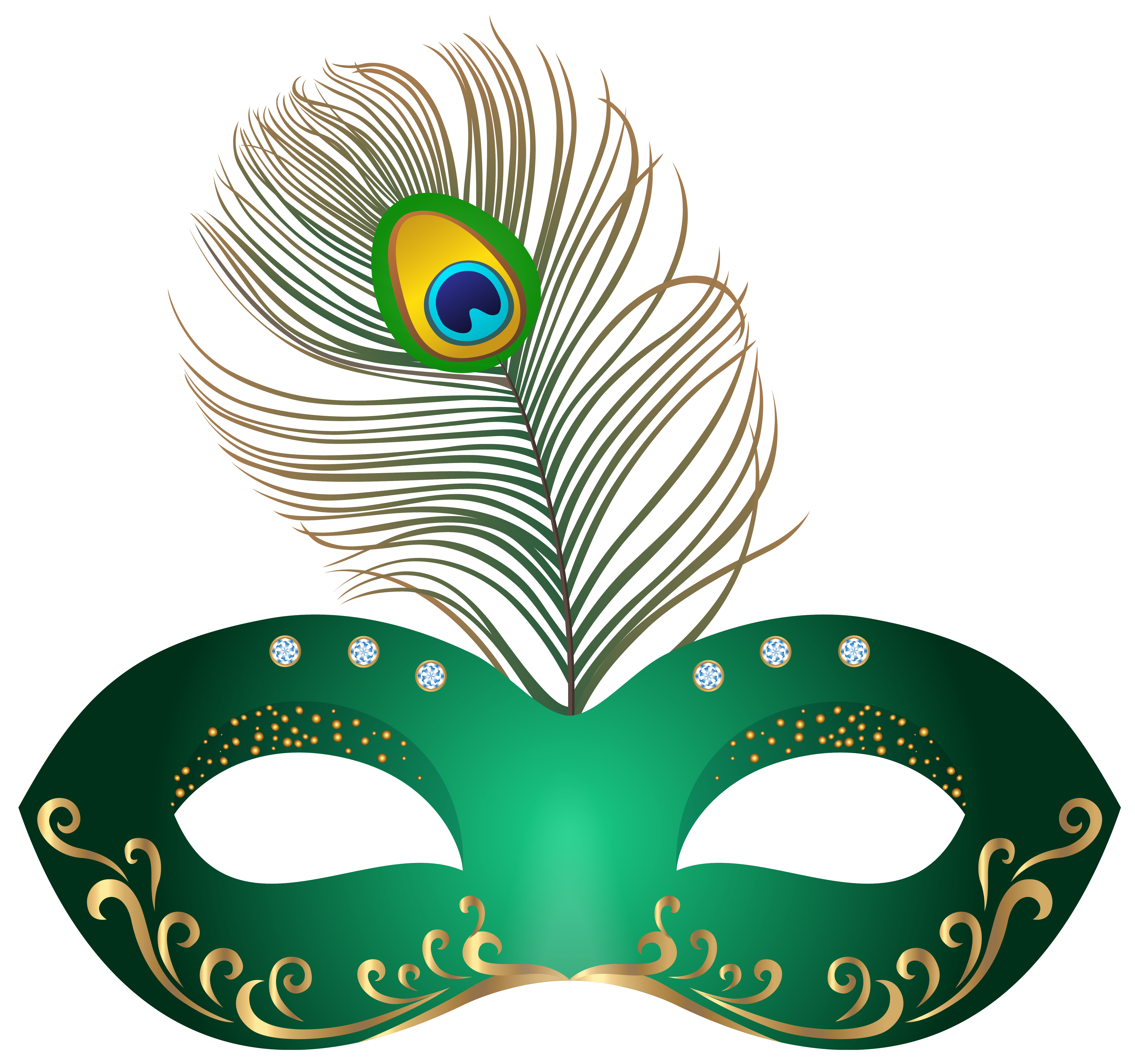 Green Carnival Mask Image Download Png Clipart