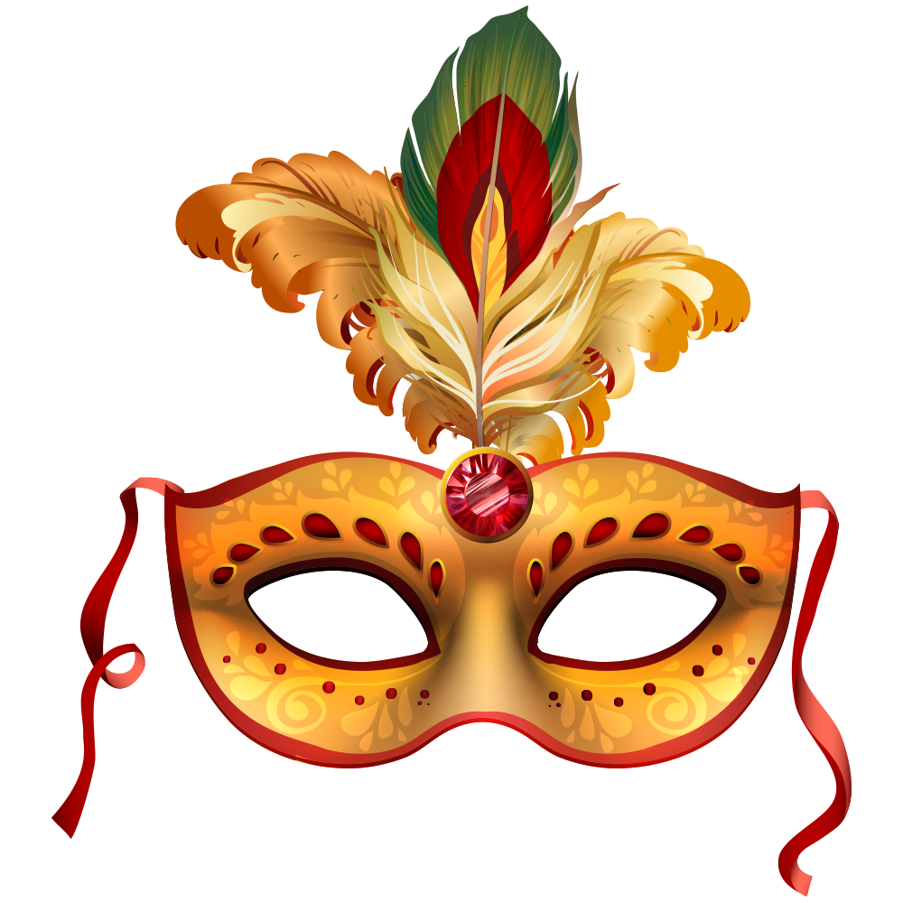 Mardi Venice Carnival Gras Mask Brazilian Party Clipart