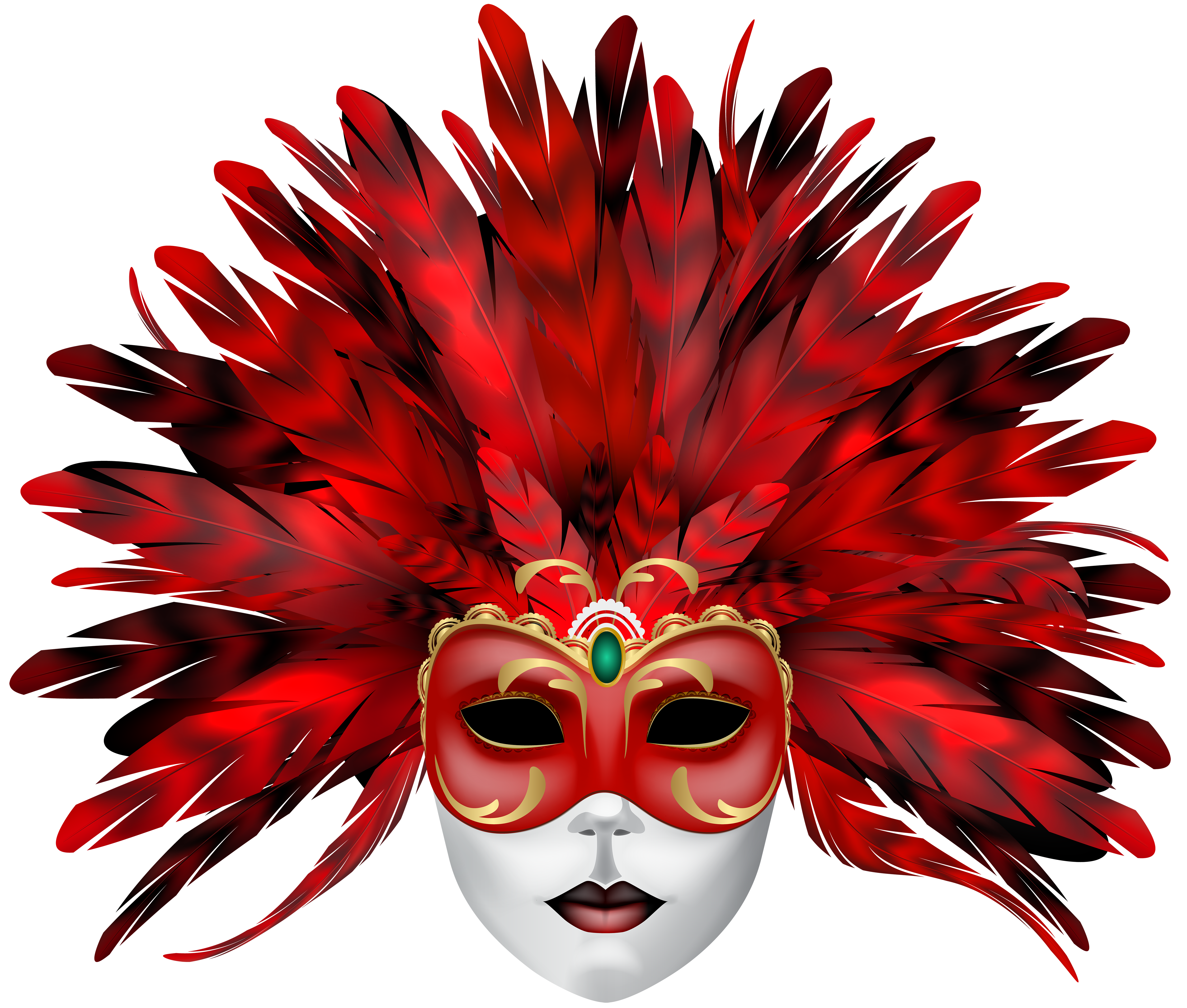 Mardi Orleans Carnival Gras Mask In Clipart