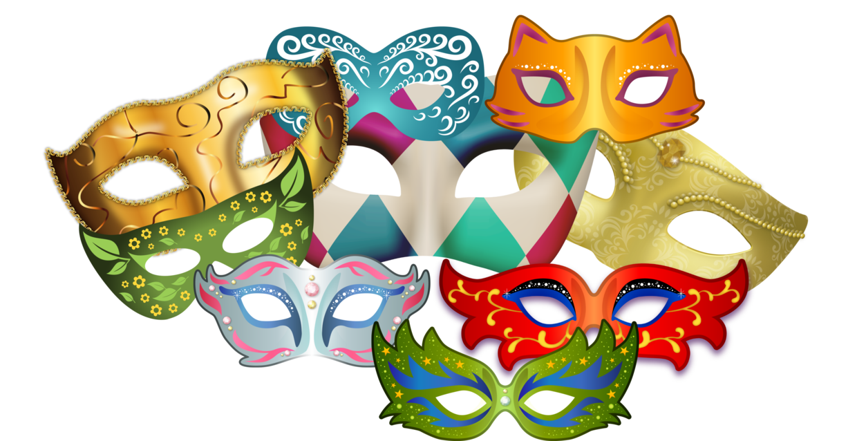 Mardi Carnival Poster Masque Gras Mask Clipart