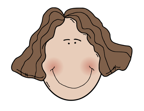 Lady Face Clipart