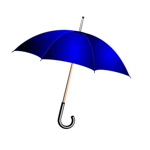 Of Blue Umbrella Clipart
