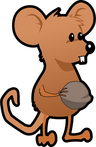 Of Brown Cartoon Mouse Clipart
