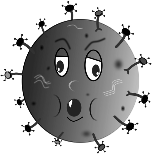 Germ With Human Face Clipart