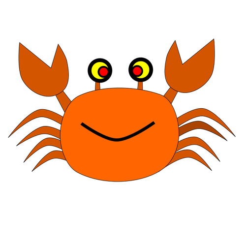 Smiling Crab Clipart
