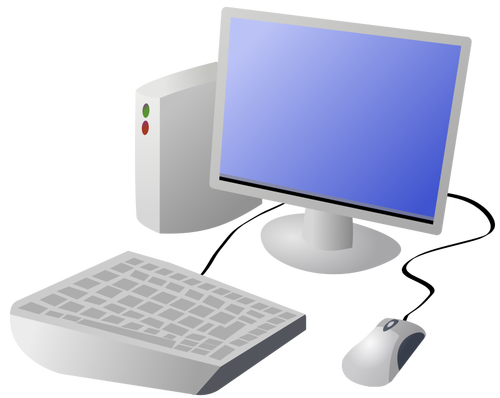 Cartoon Desktop Computer Clipart