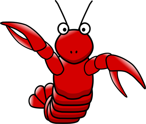 Cartoon Lobster Clipart