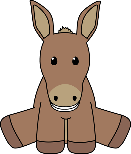 Of Toy Donkey Clipart