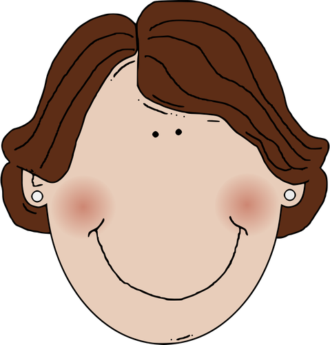 Cartoon Of Middle Aged Woman Clipart
