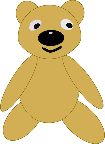 Of Simple Brown Teddy Bear Clipart