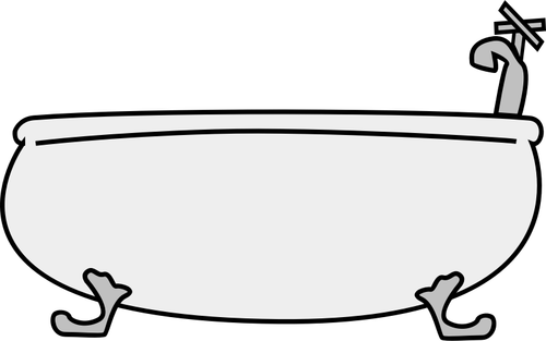 Side View Of Bathtub Clipart