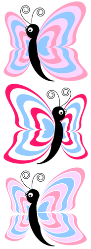 Pink Cartoon Butterfly Clipart