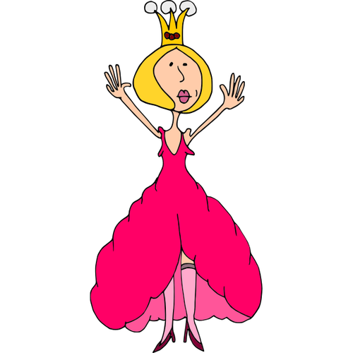 Princess Caricature Clipart