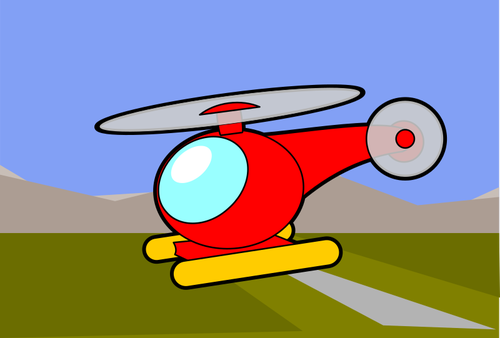 Cartoon Image Of A Helicopter Clipart