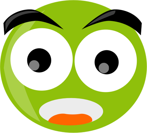 Of Frog Face Character Clipart