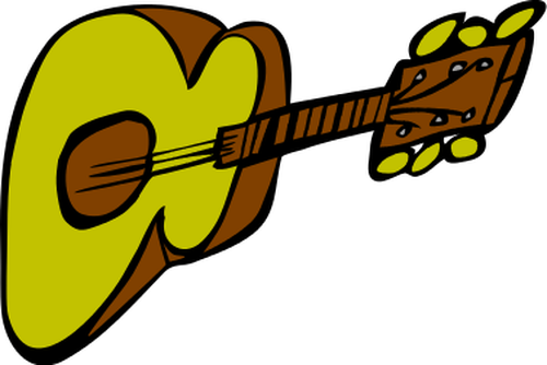 Guitar Cartoon Graphics Clipart