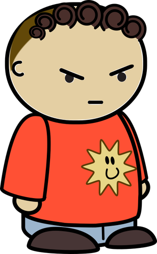 Angry Kid Clipart