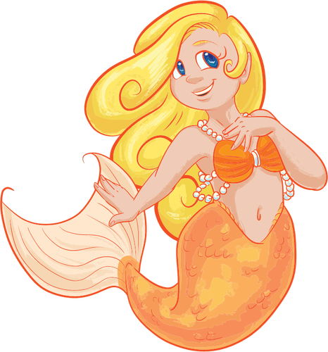 Blonde Mermaid Clipart