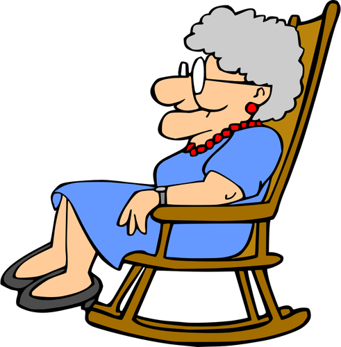 Grandma Resting Clipart