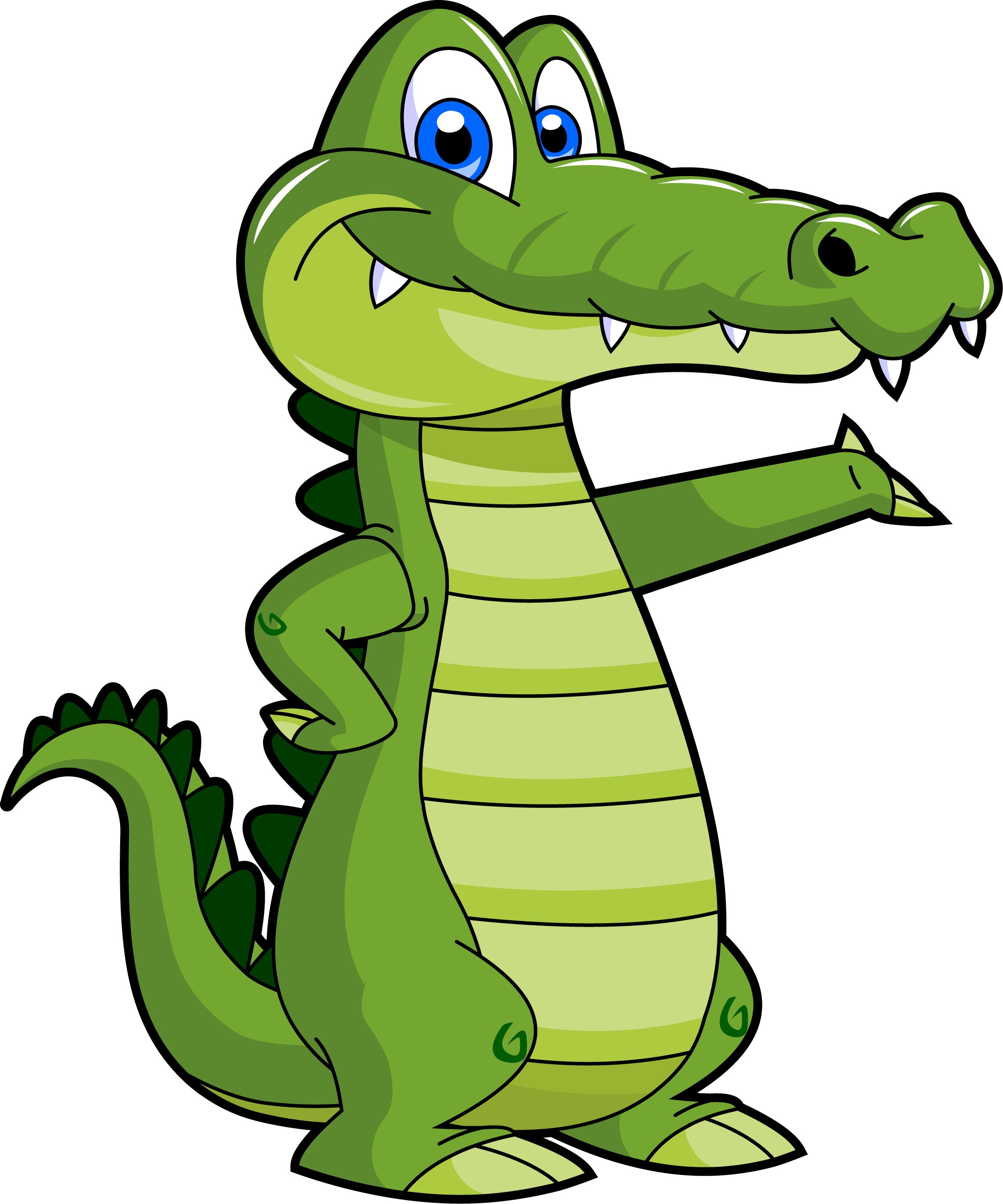 Girls Alligator Cartoon Free Download Clipart