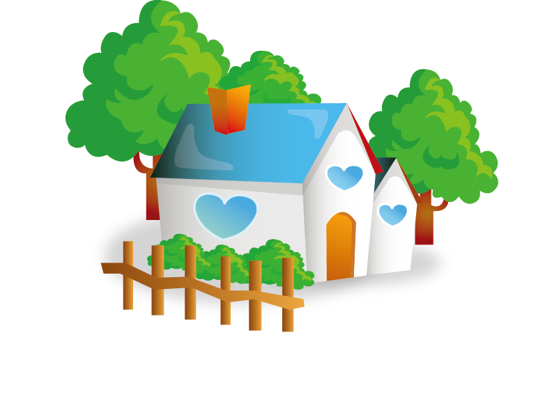House Cute Cartoon Drawing PNG Image High Quality Clipart