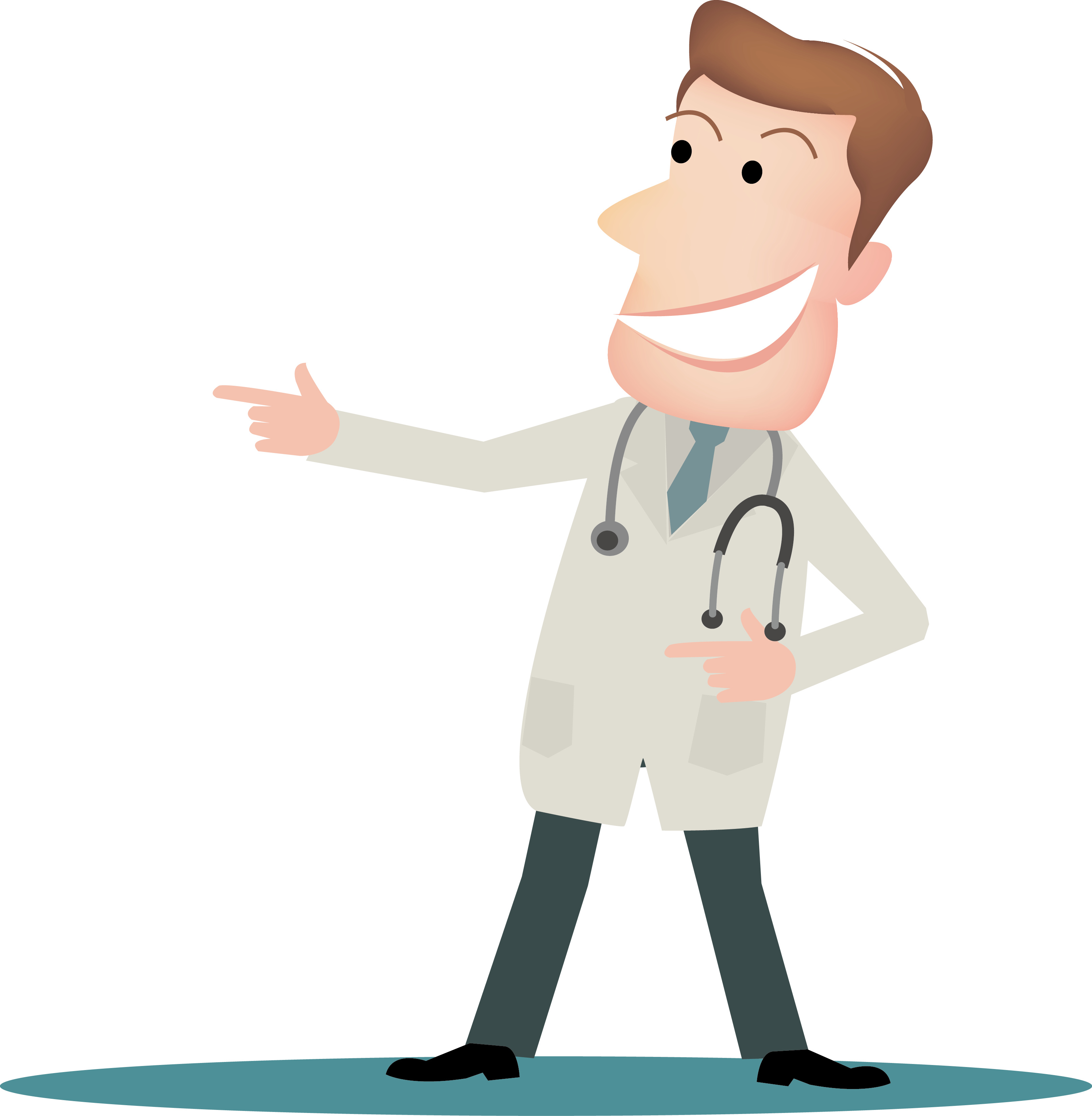 Physician Doctor Drawing Vector Male Cartoon Clipart