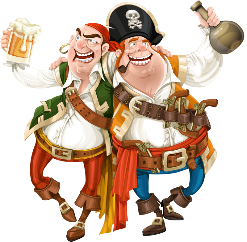 Pirates Profession Character Illustration Fiction Cartoon Clipart