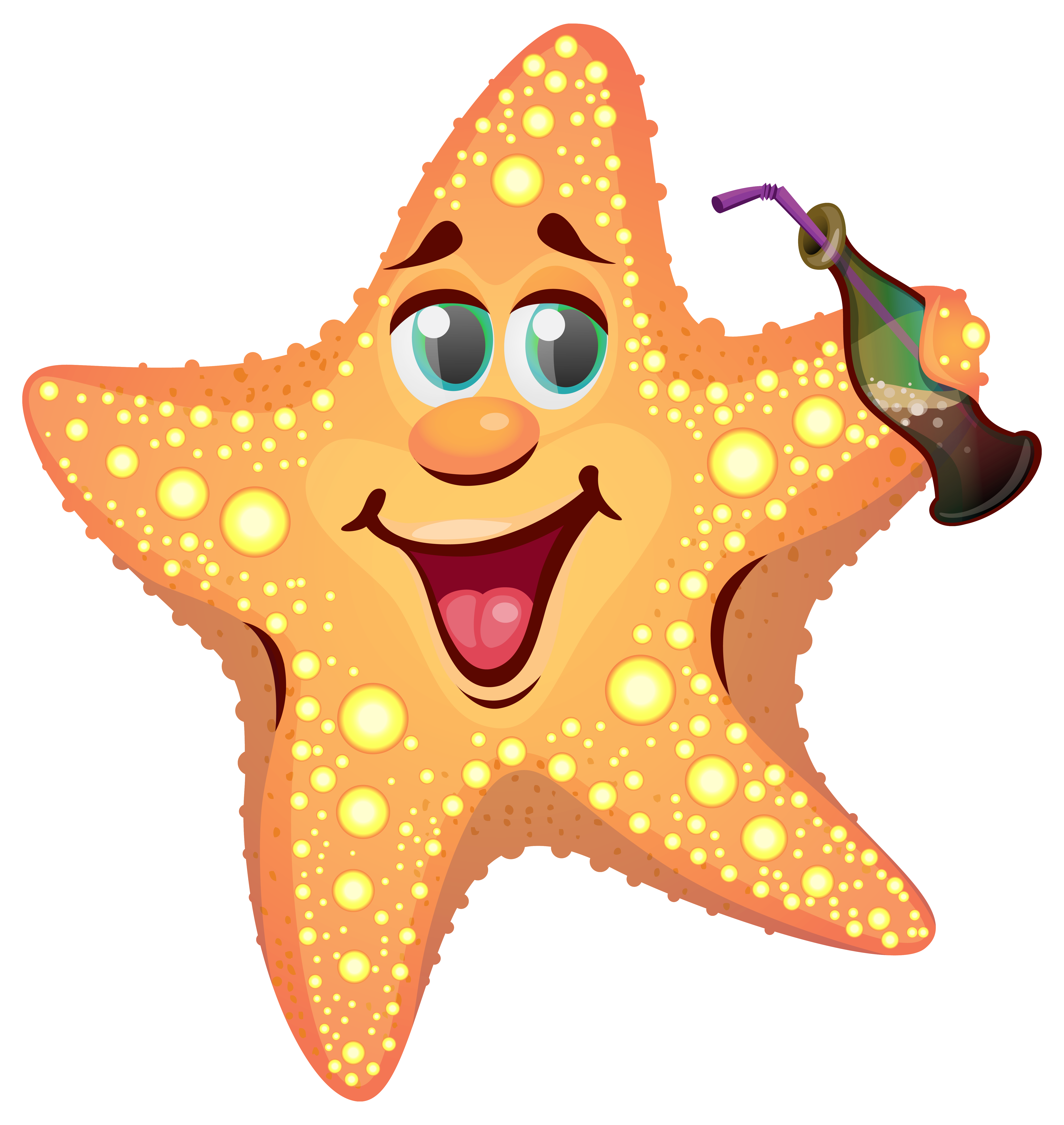 Download Summer Star Starfish Patrick Drawing Cartoon Clipart PNG Free Free...
