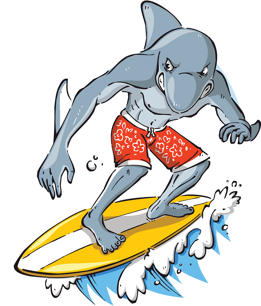 Surfing Sport Cartoon Sea Extreme Free HD Image Clipart