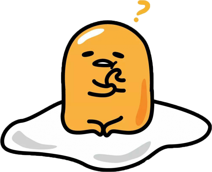 And Character Gudetama Sanrio Translucency Transparency Stickers Clipart