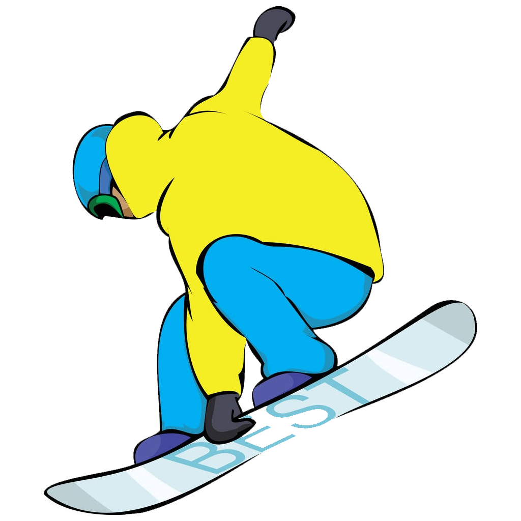 Snowboarding Cartoon Skiing Download HD PNG Clipart