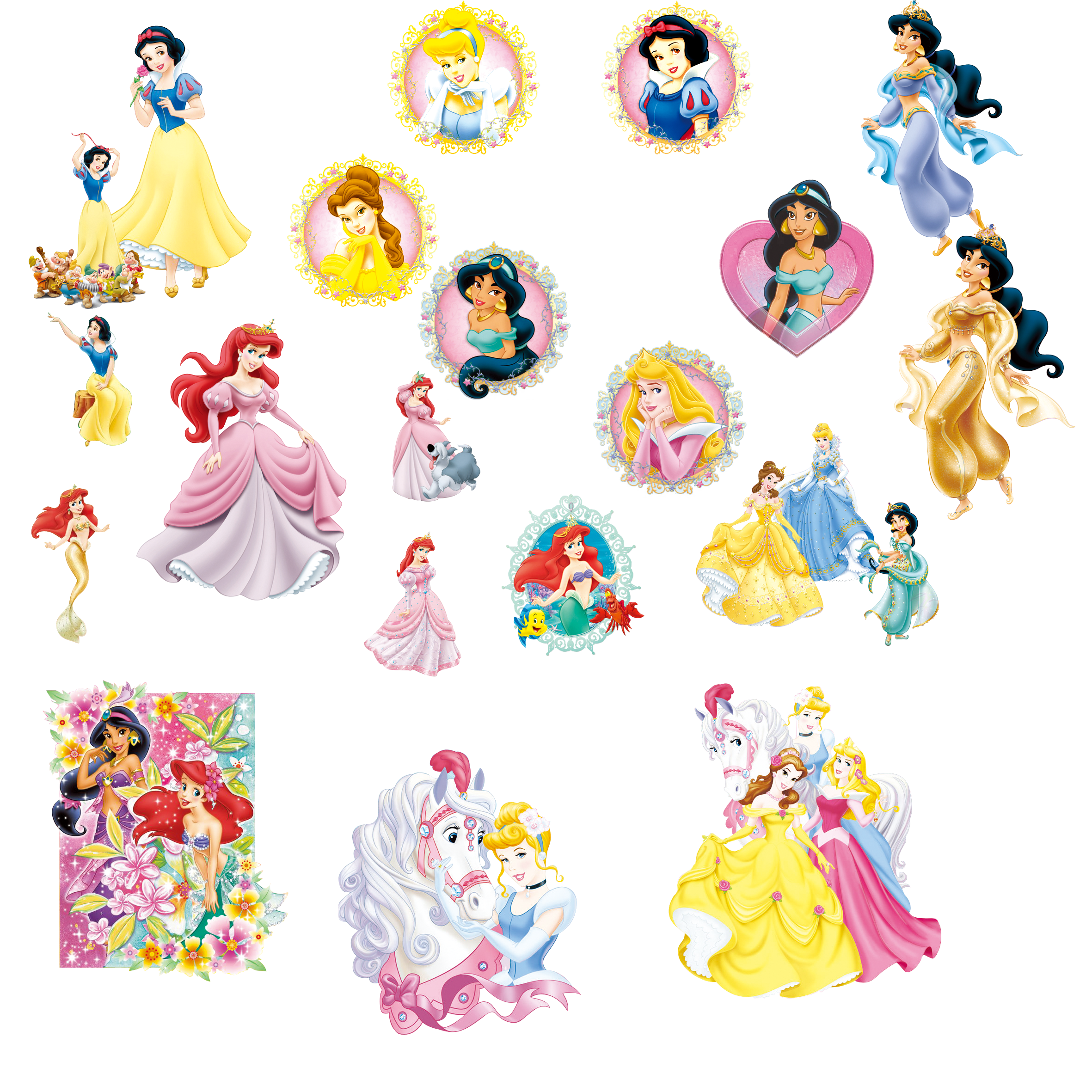 Princess White Animation Snow Cartoon Free HQ Image Clipart