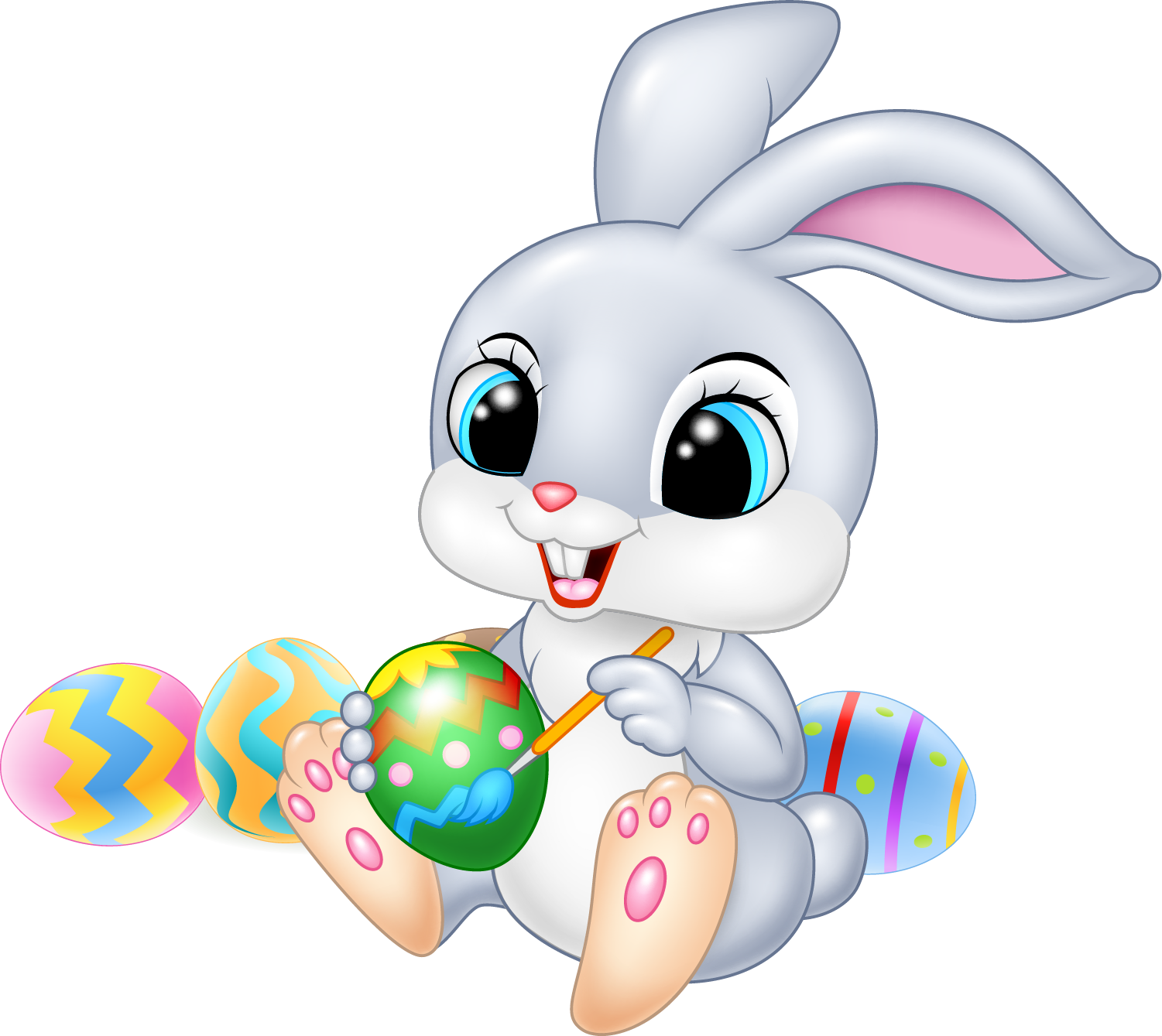 Easter Bunny Illustration Cartoon Download Free Image Clipart