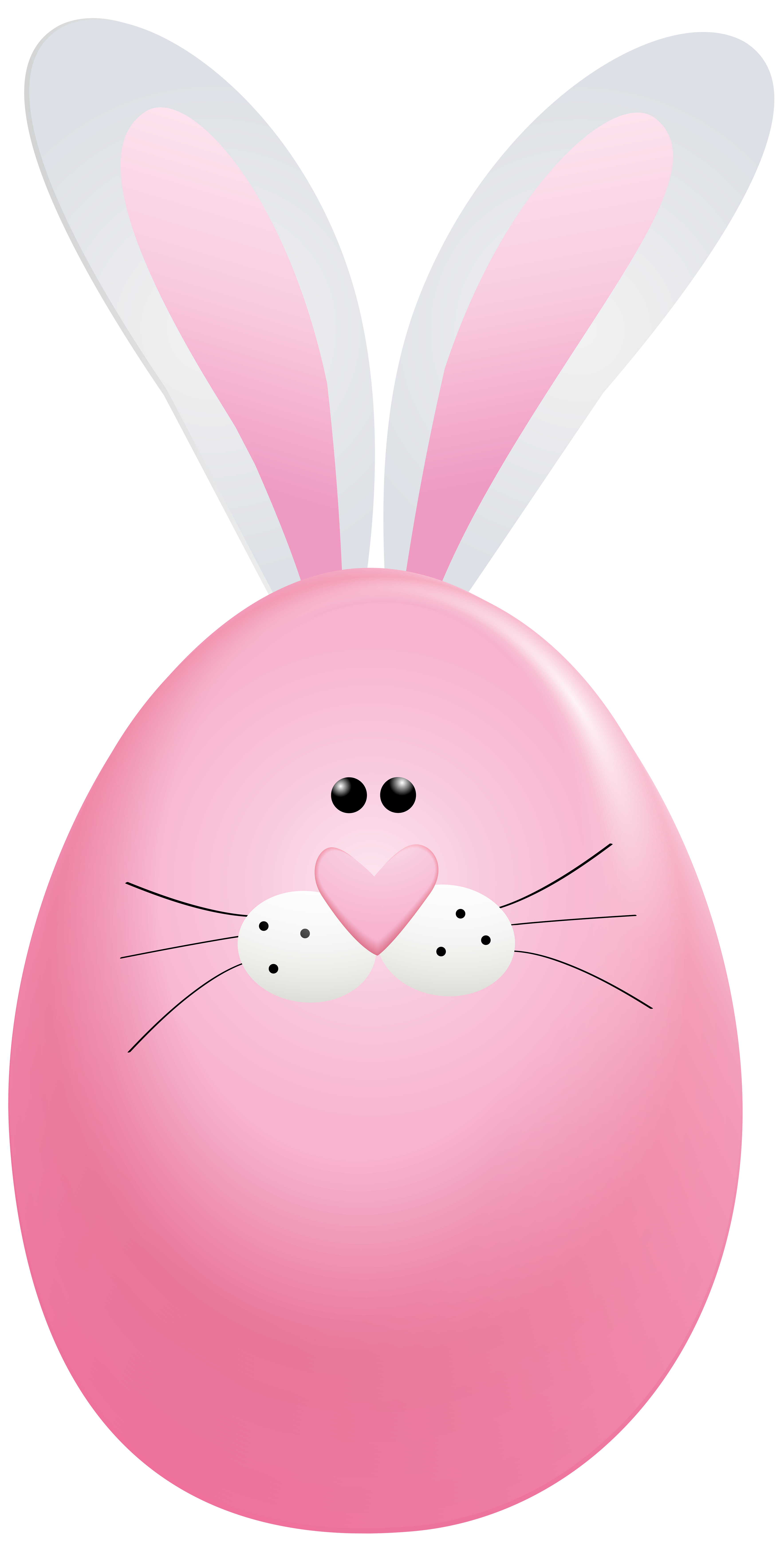 Heart Easter Cartoon Rabbit Egg Bunny Clipart