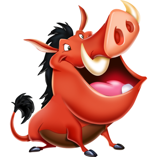 Pumbaa Character Illustration Fictional PNG File HD Clipart