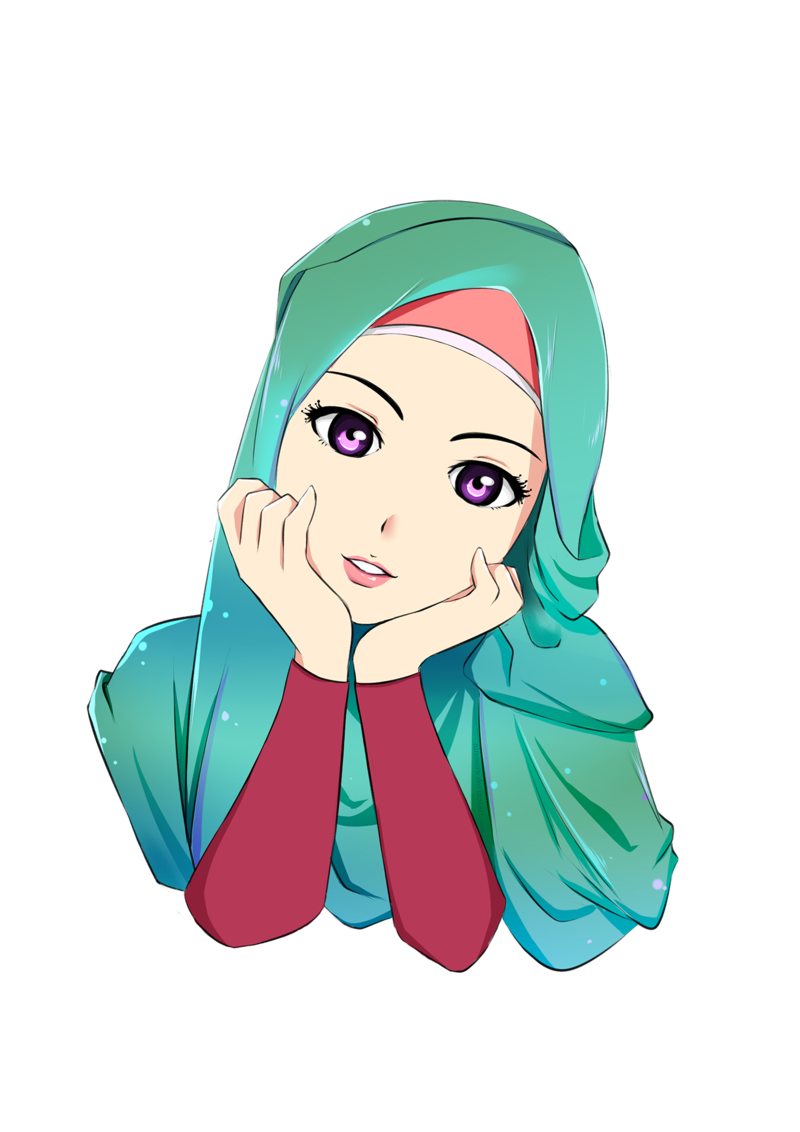 Hijab Drawing Muslim Cartoon Islam HQ Image Free PNG Clipart