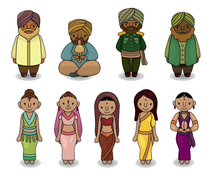 Indians Drawing India Cartoon Royalty-Free Free HQ Image Clipart